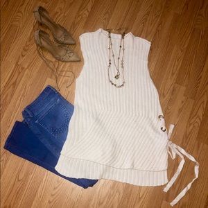 Sleeveless Woven Tunic